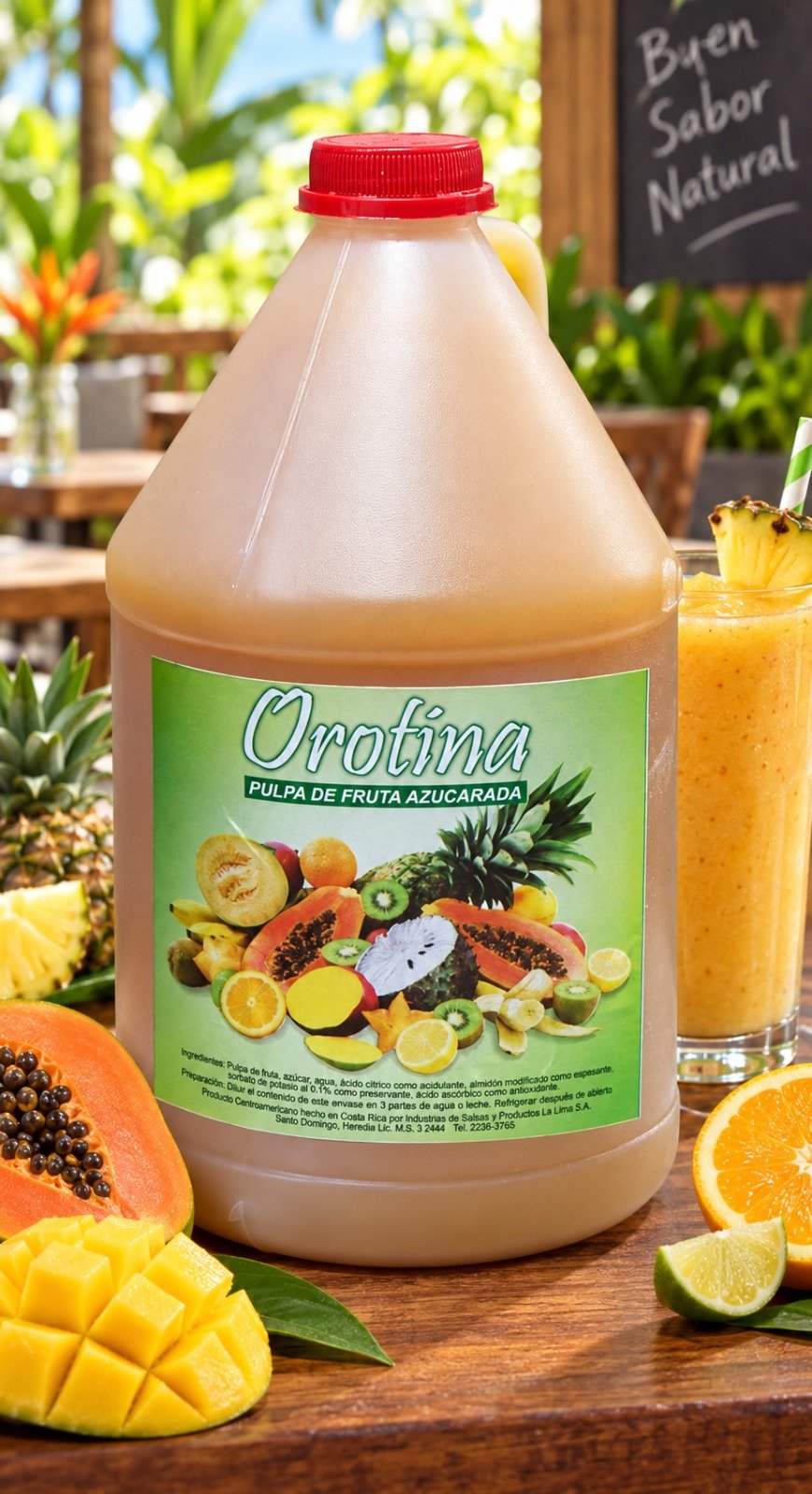 PULPA AZUCARADA DE FRUTAS 3800 G
